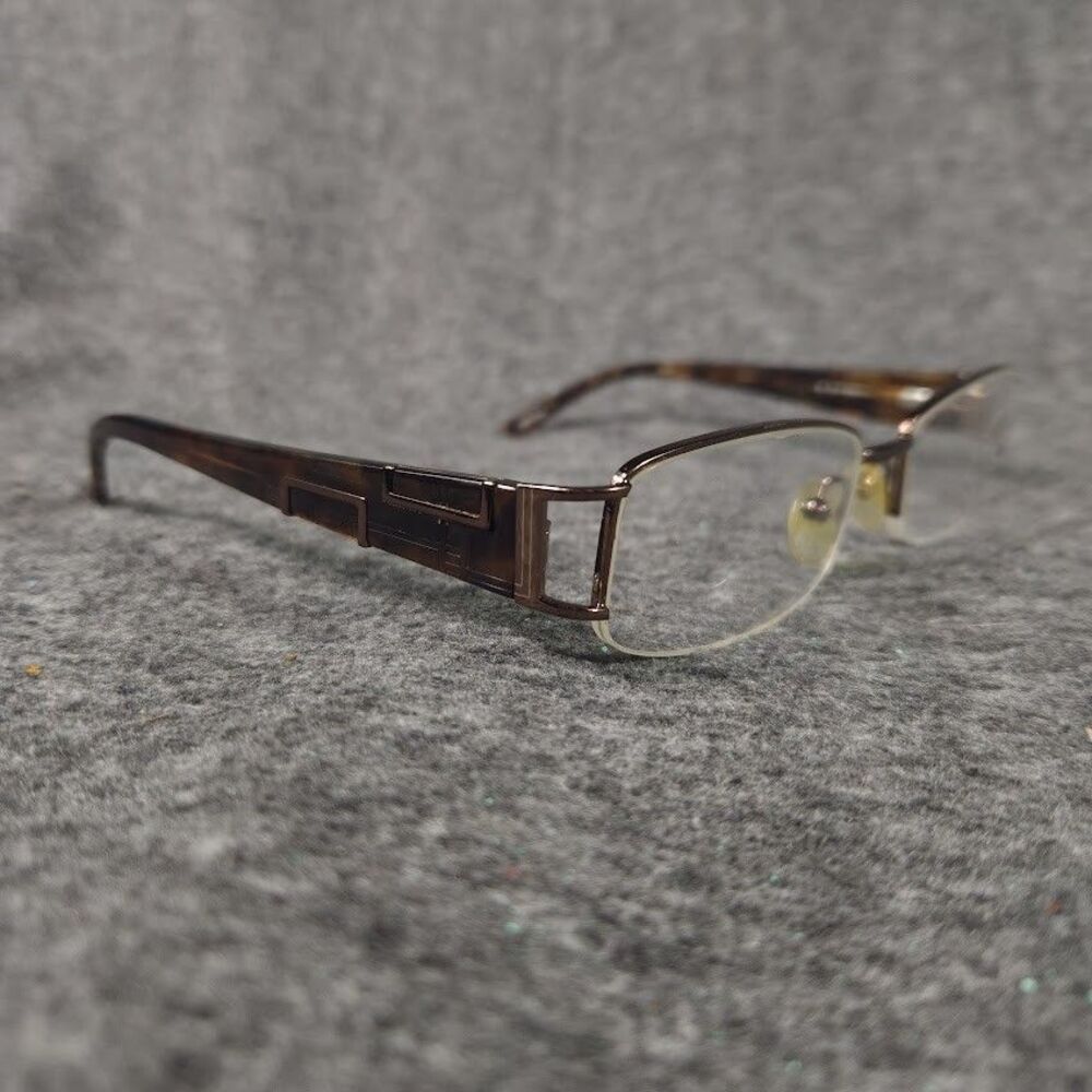 Chelsea Morgan CM0004 BR Eyeglasses Frames Brown Round Full Rim 52-17-135